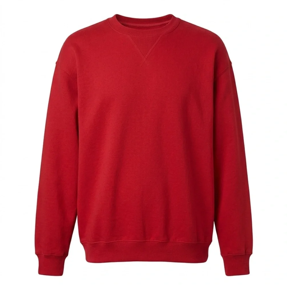 Red Crewneck Sweatshirt Vintage Jerzees 4XL Oversized Russell Corp 90s Sweater